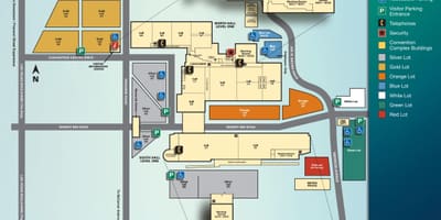 نقشه از Las Vegas convention center