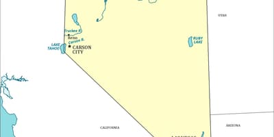 نقشه از Las Vegas, Nevada