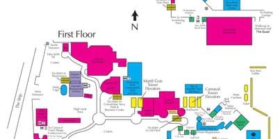 نقشه harrah's لاس وگاس