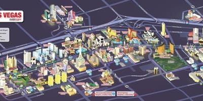 نقشه از Las Vegas blvd