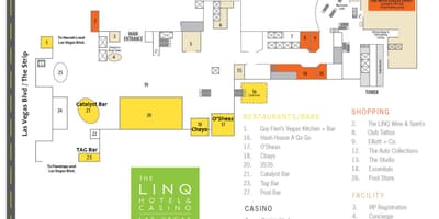 نقشه از Linq لاس وگاس